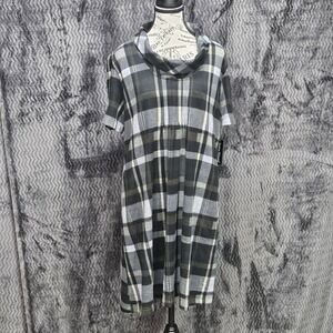 Jessica Howard Plaid Missy Dress L Cowl Neck Heritage Plaid Fall Holiday Chic